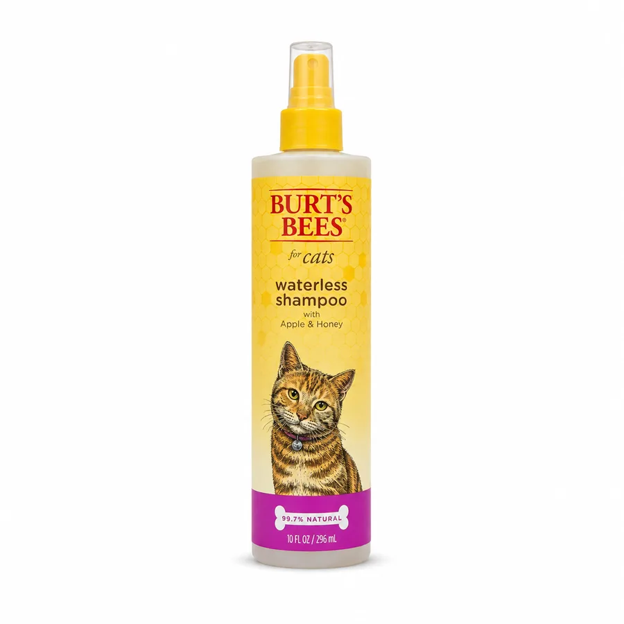 Shampoo en seco para gatos, manzana y miel