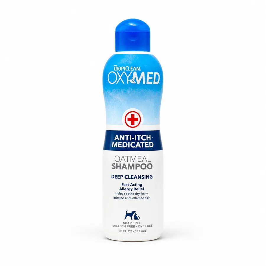 Shampoo medicado de avena anti-picazón