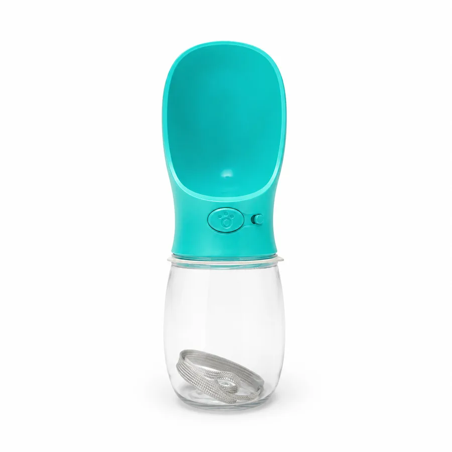 Vaso bebedero portátil 350 ml — Turquesa
